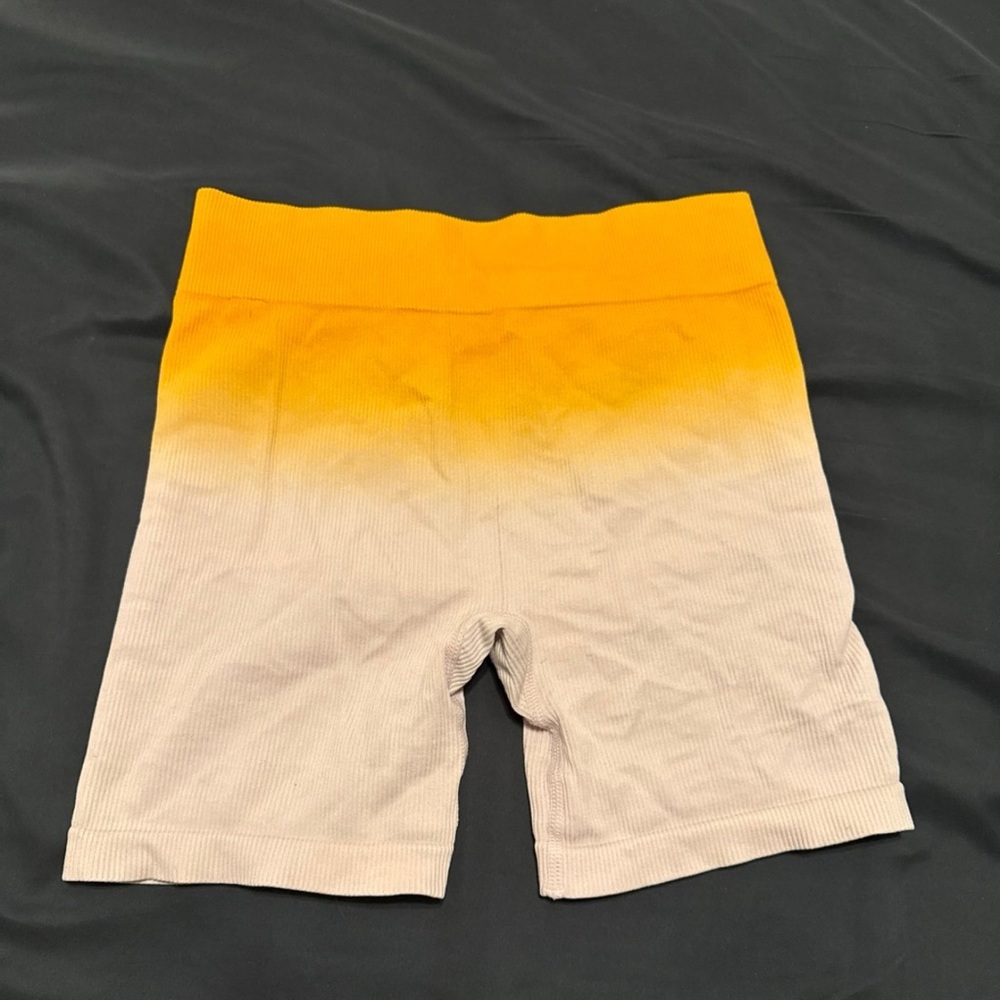 Art Class Yellow and Cream Kids Shorts